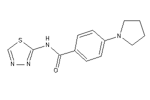 Image of 4-pyrrolidino-N-(1,3,4-thiadiazol-2-yl)benzamide