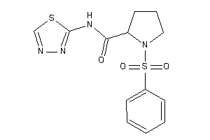 1-besyl-N-(1,3,4-thiadiazol-2-yl)pyrrolidine-2-carboxamide