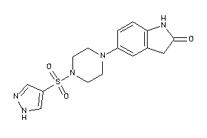 5-[4-(1H-pyrazol-4-ylsulfonyl)piperazino]oxindole