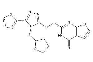 2-[[[4-(tetrahydrofurfuryl)-5-(2-thienyl)-1,2,4-triazol-3-yl]thio]methyl]-3H-furo[2,3-d]pyrimidin-4-one