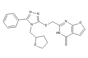 2-[[[5-phenyl-4-(tetrahydrofurfuryl)-1,2,4-triazol-3-yl]thio]methyl]-3H-furo[2,3-d]pyrimidin-4-one