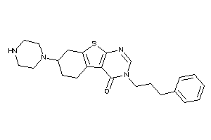 3-(3-phenylpropyl)-7-piperazino-5,6,7,8-tetrahydrobenzothiopheno[2,3-d]pyrimidin-4-one