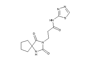 3-(2,4-diketo-1,3-diazaspiro[4.4]nonan-3-yl)-N-(1,3,4-thiadiazol-2-yl)propionamide