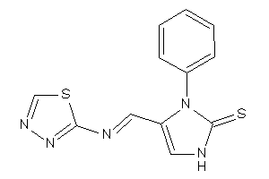 1-phenyl-5-(1,3,4-thiadiazol-2-yliminomethyl)-4-imidazoline-2-thione