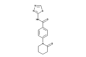 4-(2-ketopiperidino)-N-(1,3,4-thiadiazol-2-yl)benzamide