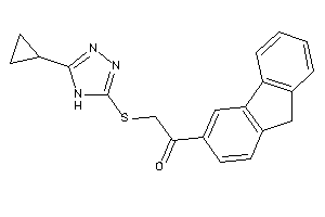 2-[(5-cyclopropyl-4H-1,2,4-triazol-3-yl)thio]-1-(9H-fluoren-3-yl)ethanone