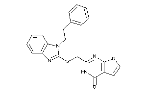 2-[[(1-phenethylbenzimidazol-2-yl)thio]methyl]-3H-furo[2,3-d]pyrimidin-4-one