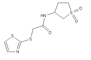 N-(1,1-diketothiolan-3-yl)-2-(thiazol-2-ylthio)acetamide