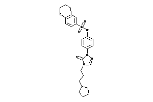 N-[4-[4-(3-cyclopentylpropyl)-5-keto-tetrazol-1-yl]phenyl]chroman-6-sulfonamide