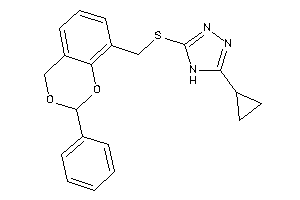 3-cyclopropyl-5-[(2-phenyl-4H-1,3-benzodioxin-8-yl)methylthio]-4H-1,2,4-triazole