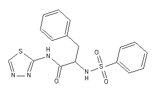 2-(benzenesulfonamido)-3-phenyl-N-(1,3,4-thiadiazol-2-yl)propionamide