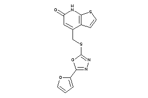 Image of 4-[[[5-(2-furyl)-1,3,4-oxadiazol-2-yl]thio]methyl]-7H-thieno[2,3-b]pyridin-6-one