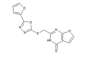 2-[[[5-(2-furyl)-1,3,4-oxadiazol-2-yl]thio]methyl]-3H-furo[2,3-d]pyrimidin-4-one