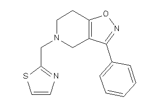 3-phenyl-5-(thiazol-2-ylmethyl)-6,7-dihydro-4H-isoxazolo[4,5-c]pyridine