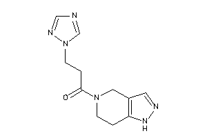 1-(1,4,6,7-tetrahydropyrazolo[4,3-c]pyridin-5-yl)-3-(1,2,4-triazol-1-yl)propan-1-one