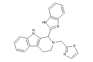 2-[[1-(1H-benzimidazol-2-yl)-1,3,4,9-tetrahydro-$b-carbolin-2-yl]methyl]thiazole