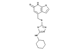 4-[[[5-(cyclohexylamino)-1,3,4-thiadiazol-2-yl]thio]methyl]-7H-thieno[2,3-b]pyridin-6-one