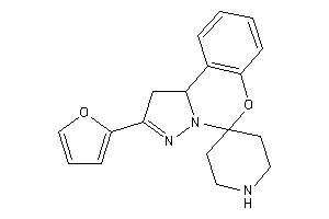 Image of 2-(2-furyl)spiro[1,10b-dihydropyrazolo[1,5-c][1,3]benzoxazine-5,4'-piperidine]