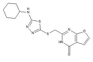 2-[[[5-(cyclohexylamino)-1,3,4-thiadiazol-2-yl]thio]methyl]-3H-furo[2,3-d]pyrimidin-4-one