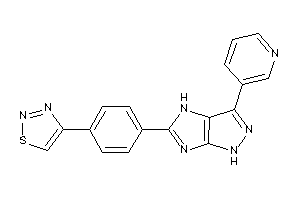 4-[4-[3-(3-pyridyl)-1,4-dihydropyrazolo[3,4-d]imidazol-5-yl]phenyl]thiadiazole