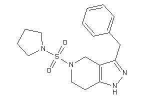 Image of 3-benzyl-5-pyrrolidinosulfonyl-1,4,6,7-tetrahydropyrazolo[4,3-c]pyridine