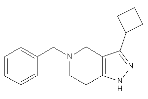 5-benzyl-3-cyclobutyl-1,4,6,7-tetrahydropyrazolo[4,3-c]pyridine