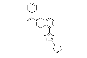 Cyclohex-3-en-1-yl-[5-(5-tetrahydrofuran-3-yl-1,2,4-oxadiazol-3-yl)-3,4-dihydro-1H-2,7-naphthyridin-2-yl]methanone