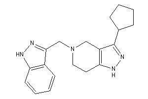 3-cyclopentyl-5-(1H-indazol-3-ylmethyl)-1,4,6,7-tetrahydropyrazolo[4,3-c]pyridine