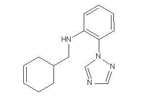 Cyclohex-3-en-1-ylmethyl-[2-(1,2,4-triazol-1-yl)phenyl]amine