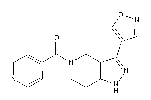 (3-isoxazol-4-yl-1,4,6,7-tetrahydropyrazolo[4,3-c]pyridin-5-yl)-(4-pyridyl)methanone