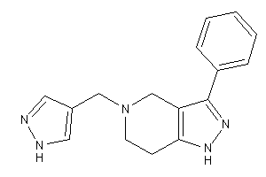 3-phenyl-5-(1H-pyrazol-4-ylmethyl)-1,4,6,7-tetrahydropyrazolo[4,3-c]pyridine