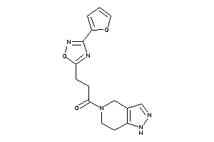 Image of 3-[3-(2-furyl)-1,2,4-oxadiazol-5-yl]-1-(1,4,6,7-tetrahydropyrazolo[4,3-c]pyridin-5-yl)propan-1-one