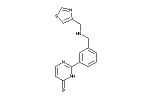 2-[3-[(thiazol-4-ylmethylamino)methyl]phenyl]-1H-pyrimidin-6-one