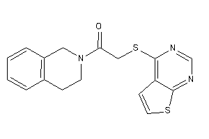 1-(3,4-dihydro-1H-isoquinolin-2-yl)-2-(thieno[2,3-d]pyrimidin-4-ylthio)ethanone