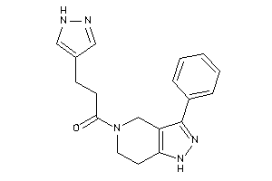1-(3-phenyl-1,4,6,7-tetrahydropyrazolo[4,3-c]pyridin-5-yl)-3-(1H-pyrazol-4-yl)propan-1-one