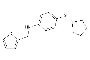 [4-(cyclopentylthio)phenyl]-(2-furfuryl)amine