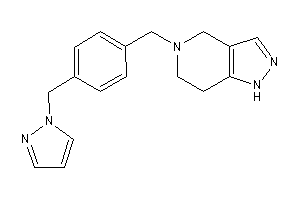 5-[4-(pyrazol-1-ylmethyl)benzyl]-1,4,6,7-tetrahydropyrazolo[4,3-c]pyridine