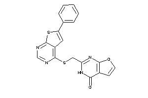 2-[[(6-phenylthieno[2,3-d]pyrimidin-4-yl)thio]methyl]-3H-furo[2,3-d]pyrimidin-4-one