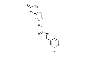 2-(2-ketochromen-7-yl)oxy-N-[(6-keto-1H-pyrimidin-4-yl)methyl]acetamide