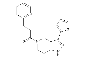 1-[3-(2-furyl)-1,4,6,7-tetrahydropyrazolo[4,3-c]pyridin-5-yl]-3-(2-pyridyl)propan-1-one