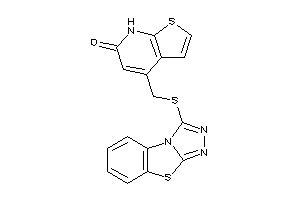 4-[([1,2,4]triazolo[3,4-b][1,3]benzothiazol-1-ylthio)methyl]-7H-thieno[2,3-b]pyridin-6-one
