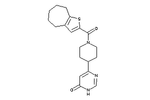 4-[1-(5,6,7,8-tetrahydro-4H-cyclohepta[b]thiophene-2-carbonyl)-4-piperidyl]-1H-pyrimidin-6-one