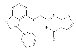 2-[[(5-phenylthieno[2,3-d]pyrimidin-4-yl)thio]methyl]-3H-furo[2,3-d]pyrimidin-4-one