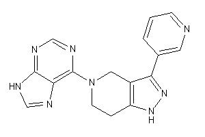 Image of 6-[3-(3-pyridyl)-1,4,6,7-tetrahydropyrazolo[4,3-c]pyridin-5-yl]-9H-purine