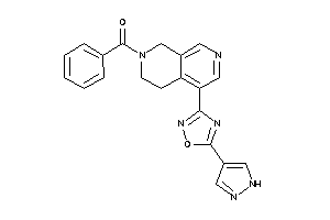 Phenyl-[5-[5-(1H-pyrazol-4-yl)-1,2,4-oxadiazol-3-yl]-3,4-dihydro-1H-2,7-naphthyridin-2-yl]methanone