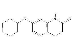 7-(cyclohexylthio)-3,4-dihydrocarbostyril