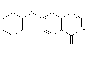 7-(cyclohexylthio)-3H-quinazolin-4-one