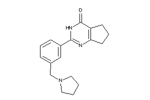 2-[3-(pyrrolidinomethyl)phenyl]-3,5,6,7-tetrahydrocyclopenta[d]pyrimidin-4-one
