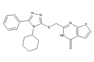 2-[[(4-cyclohexyl-5-phenyl-1,2,4-triazol-3-yl)thio]methyl]-3H-furo[2,3-d]pyrimidin-4-one