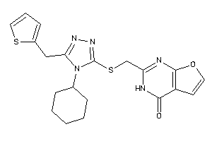 2-[[[4-cyclohexyl-5-(2-thenyl)-1,2,4-triazol-3-yl]thio]methyl]-3H-furo[2,3-d]pyrimidin-4-one